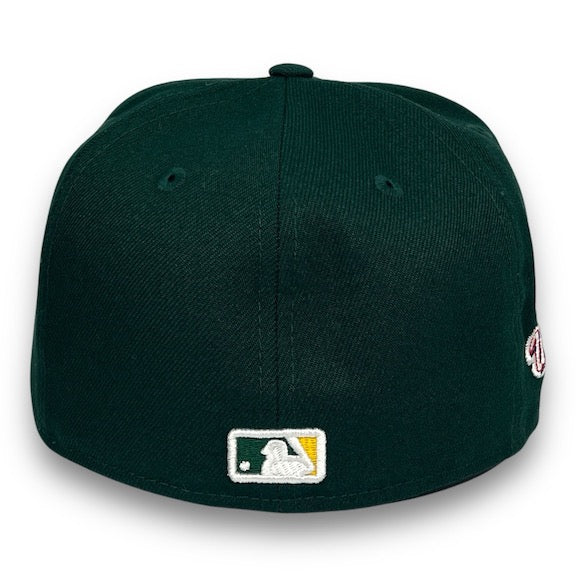 A's 89 WS New Era 59FIFTY DK Green Fitted Hat
