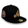Atlanta Braves 2017 59FIFTY New Era Black Hat Red UV
