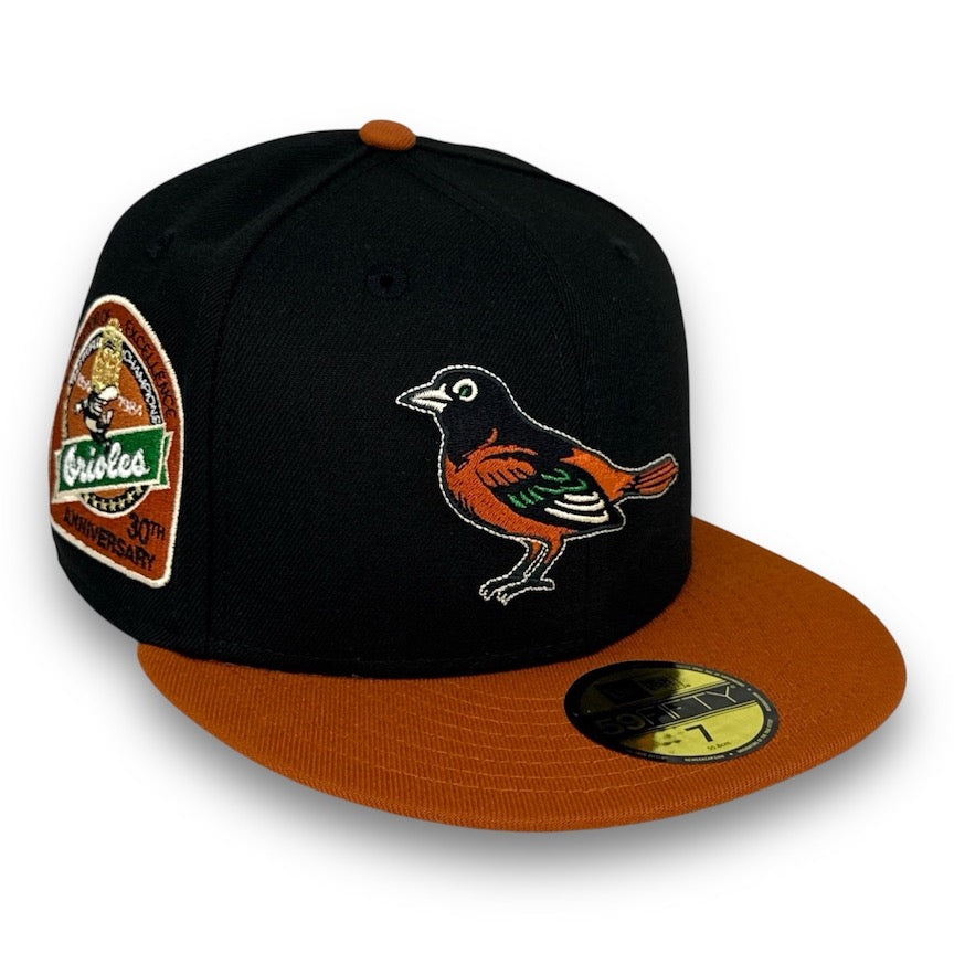 Baltimore Orioles 30th 59FIFTY Fitted Black & Rust Hat