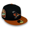 Baltimore Orioles 30th 59FIFTY Fitted Black & Rust Hat