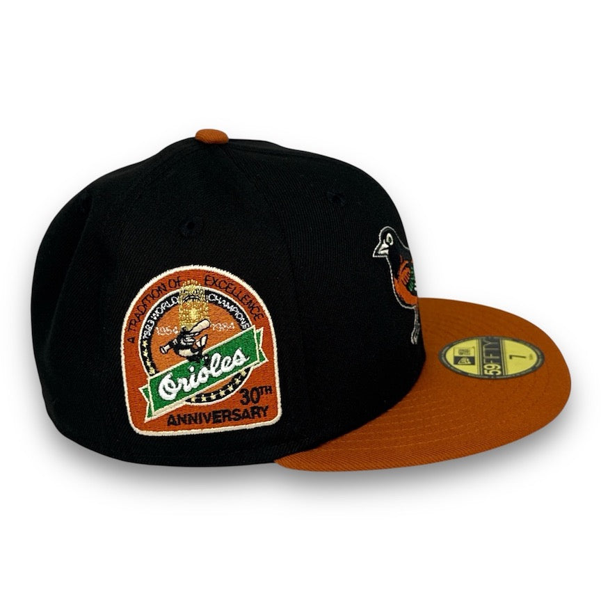 Baltimore Orioles 30th 59FIFTY Fitted Black & Rust Hat