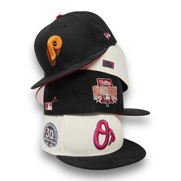 Baltimore Orioles 59FIFTY New Era Off White & Black Corduroy Hat