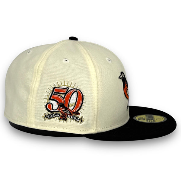Baltimore Orioles 59FIFTY New Era Off White & Black Hat