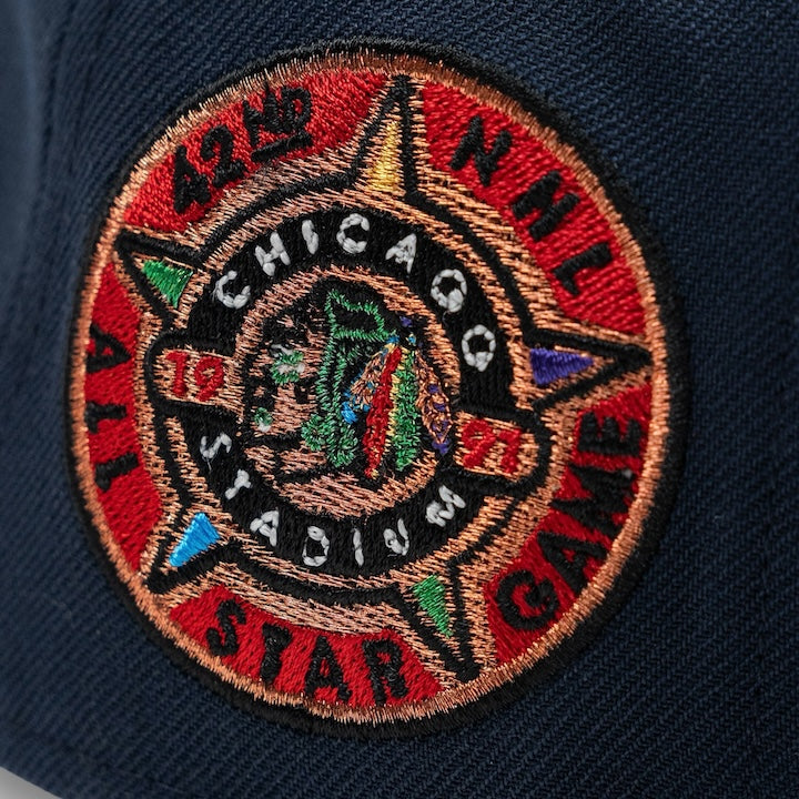 Blackhawks Stadium 59FIFTY New Era Navy Fitted Hat