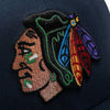Blackhawks Stadium 59FIFTY New Era Navy Fitted Hat