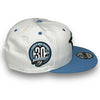 Blue Jays 30th 9FIFTY New Era White & Sky Blue Snapback Hat