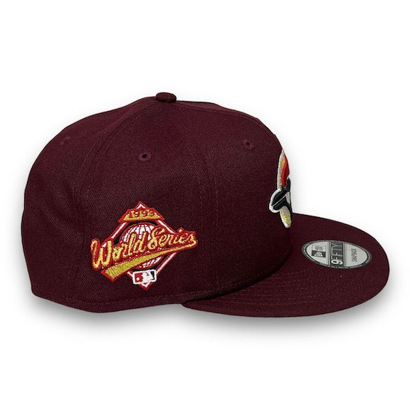 Blue Jays 93WS 9FIFTY New Era Maroon Snapback Hat – USA CAP KING