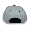Braves 76 59FIFTY Snow Gray & Light Navy Snapback Hat Kelly Green Botton