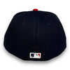 Braves Basic 59FIFTY New Era Navy & Red Fitted Hat