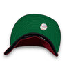 Brewers 25th Anni. 59FIFTY New Era H Red & Brown Fitted Hat Green Bottom