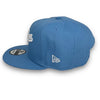 Brooklyn 42 New Era 9FIFTY Sky Blue Snapback Hat Grey Botton