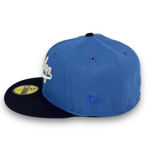 Brooklyn Dodgers 55 WS 59FIFTY New Era Indigo Blue & Navy Fitted