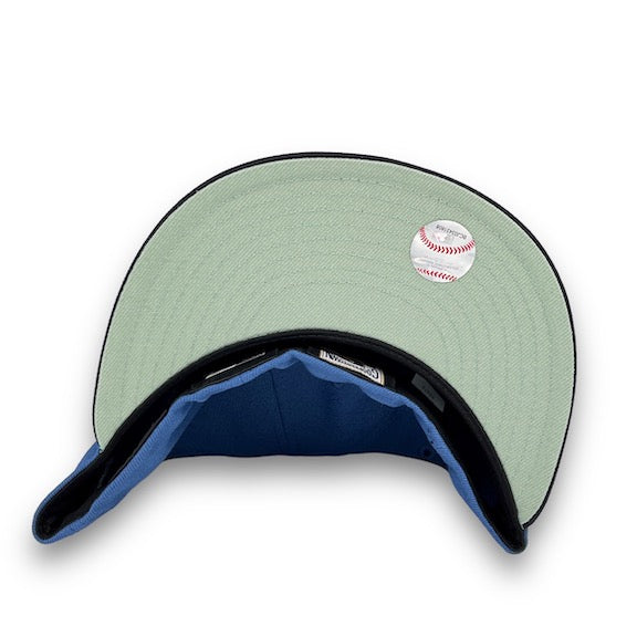 MLB New Era Brooklyn Dodgers Pin Stripe Green UV 59fifty Fitted