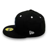 Brooklyn Dodgers 75 59FIFTY New Era Black Fitted Hat Purple UV
