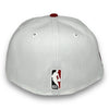 Bulls 6X New Era 59FIFTY White & Red Fitted Hat