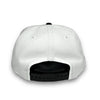 Bulls 6x 9FIFTY New Era White & Black Snapback Hat Sky Blue UV