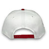 Bulls 6x Champs 9FIFTY New Era White & Red Snapback Hat