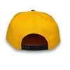 Bulls 6x Champs 9FIFTY New Era Yellow & Black Snapback Hat Red UV