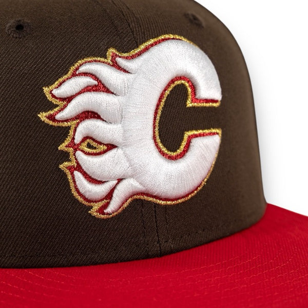 Calgary Flames 59FIFTY Walnut New Era Hat