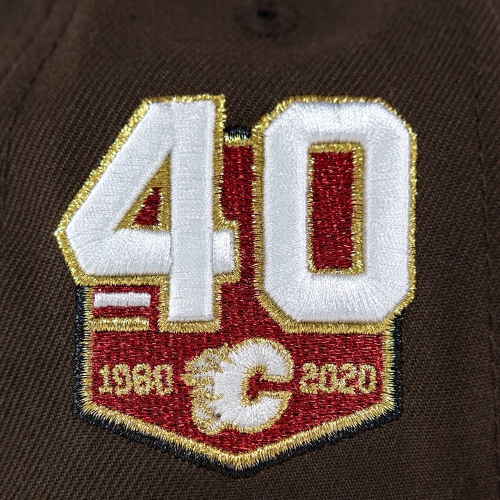 Calgary Flames 59FIFTY Walnut New Era Hat