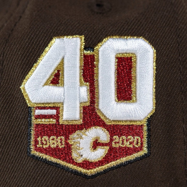 Calgary Flames 59FIFTY Walnut New Era Hat