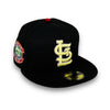Cardinals 30th Anni. 59FIFTY New Era Black Fitted Hat Green Bottom