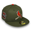 Cardinals Busch Stadium 59FIFTY New Era Olive Hat