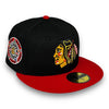 Chicago Blackhawks ASG 59FIFTY New Era Black & Red Hat