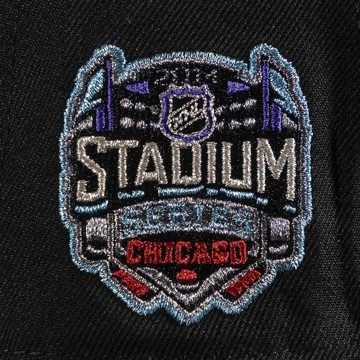 Chicago Blackhawks Stadium 59FIFTY New Era Black Fitted Hat