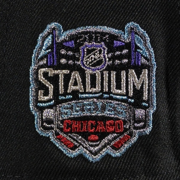 Chicago Blackhawks Stadium 59FIFTY New Era Black Fitted Hat