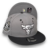 Chicago Bulls 6X 59FIFTY New Era Grey & Graphite Hat