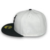 Chicago Bulls 6X 59FIFTY New Era White & Graphite Hat