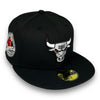 Chicago Bulls Red Sparks 6X 59FIFTY New Era Black Hat