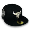 Chicago Bulls Silver Sparks 6X 59FIFTY New Era Black Hat