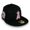 Angels 50th Pink Sparks 59FIFTY New Era Black Hat