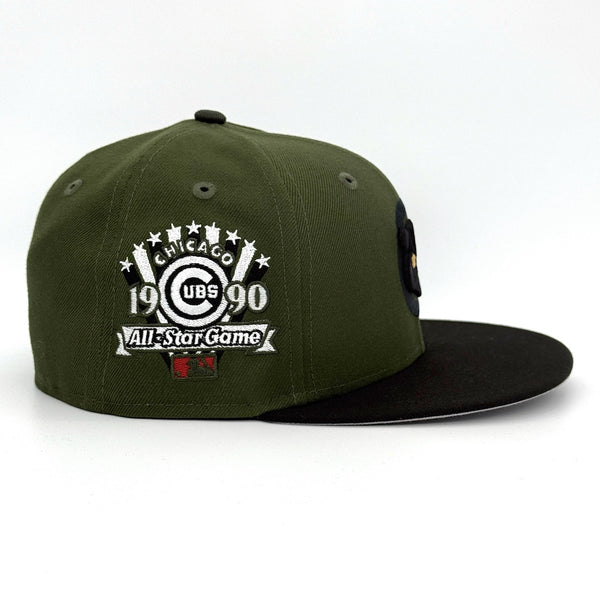 Chicago Cubs 90 ASG 59FIFTY Olive/Black New Era Hat