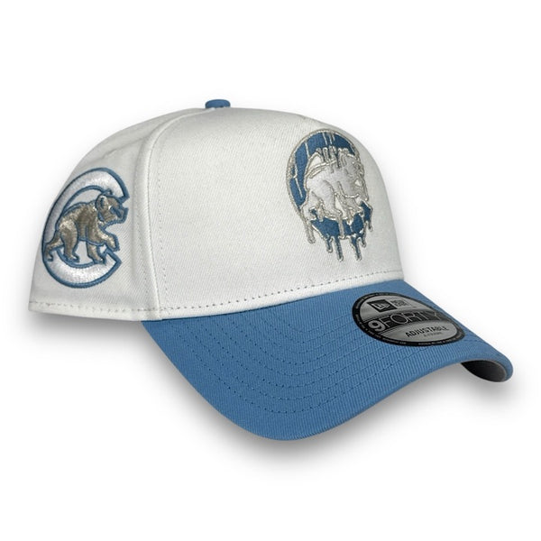 Chicago Cubs Drip New Era 9FORTY AF Sky Blue Snapback Hat