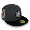 Chicago Cubs Foul Balls 59FIFTY New Era Graphite & Black Fitted Hat