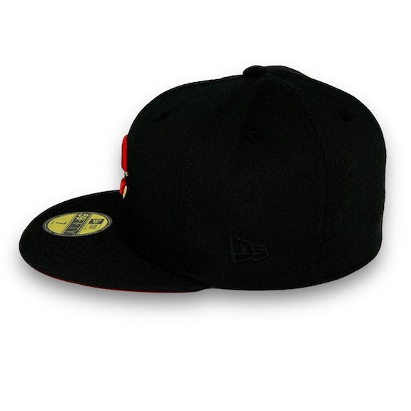 Cincinnati Reds 25th 59FIFTY New Era Black Hat Red UV – USA CAP KING