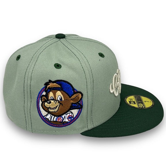 Chicago Cubs Vegas Gold Green New Era 59FIFTY Fitted Hat