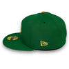 Cubs Wrigley Field 59FIFTY Kelly Green Hat Tan UV