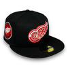 Detroit Red Wings 50th 59FIFTY New Era Black Hat