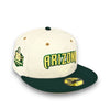 Diamondbacks 20th Anni. New Era 59FIFTY Stone & DK Green Hat Gold Botton