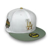 Dodgers 40th 59FIFTY New Era White & Everest Green Hat