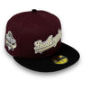 Dodgers 40th Anniversary 59FIFTY New Era Maroon Fitted Hat