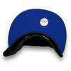 Dodgers 50th 59FIFTY New Era Black Hat LT Royal Blue UV