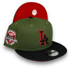 Dodgers 50th New Era 9FIFTY Riffle & Black Snapback Hat Red UV