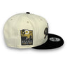 Dodgers 60th Anni. New Era 9FIFTY Chrome & Black Snapback Hat Grey Botton