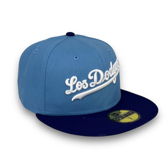 Dodgers Basic 59FIFTY New Era Sky & Navy Blue Fitted Hat