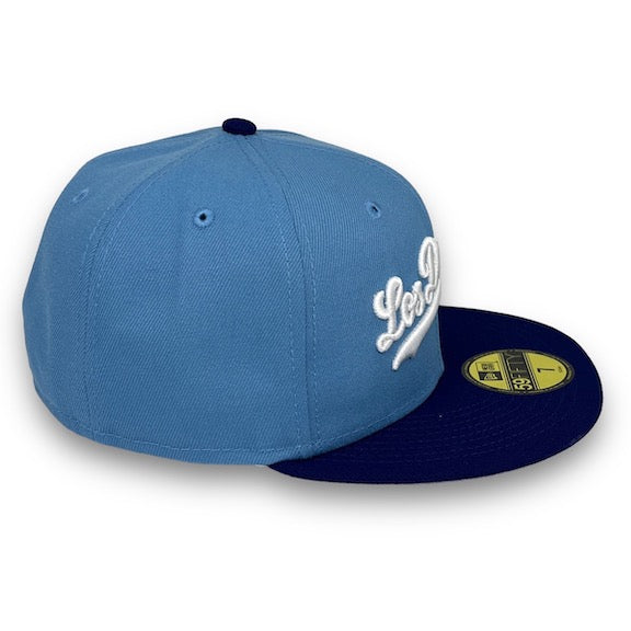 Dodgers Basic 59FIFTY New Era Sky & Navy Blue Fitted Hat